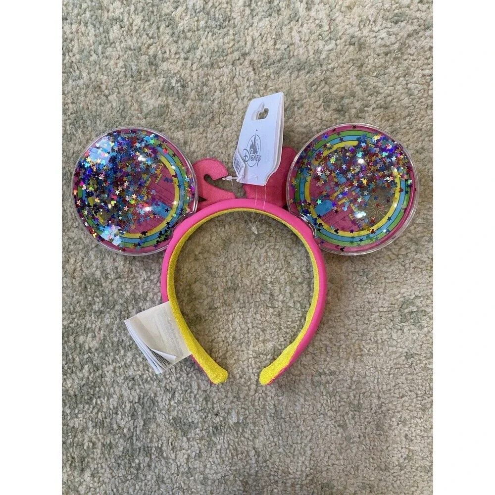 NEW! 2024 Disney Minnie Mickey Ears Headband Sparkles Sequins